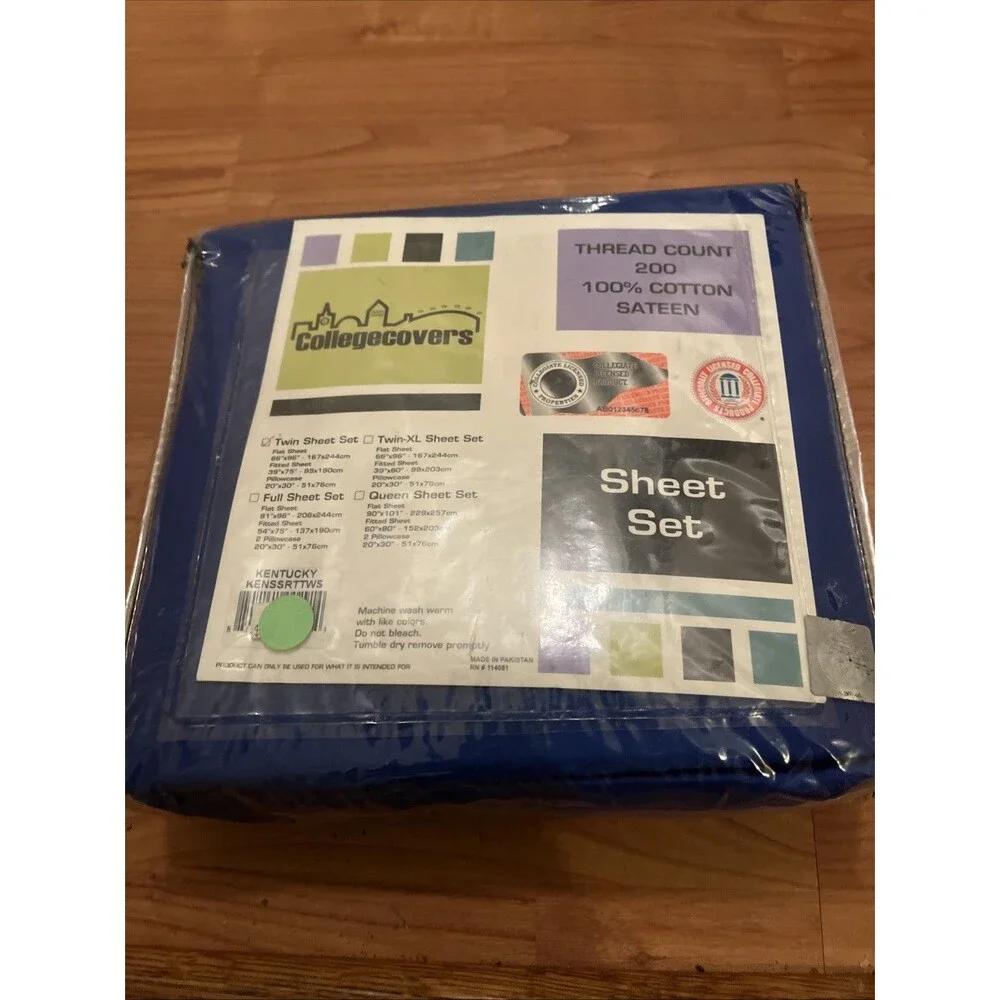 Everything Comfy College Covers Kentucky UK Wildcats 3 Piece Twin Sheet Set